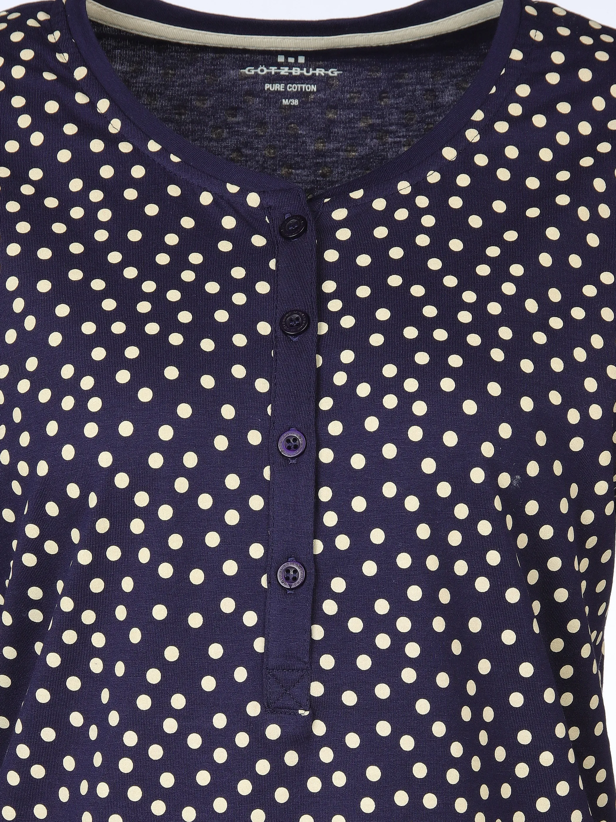 Damen Pyjama mit Knopfleiste