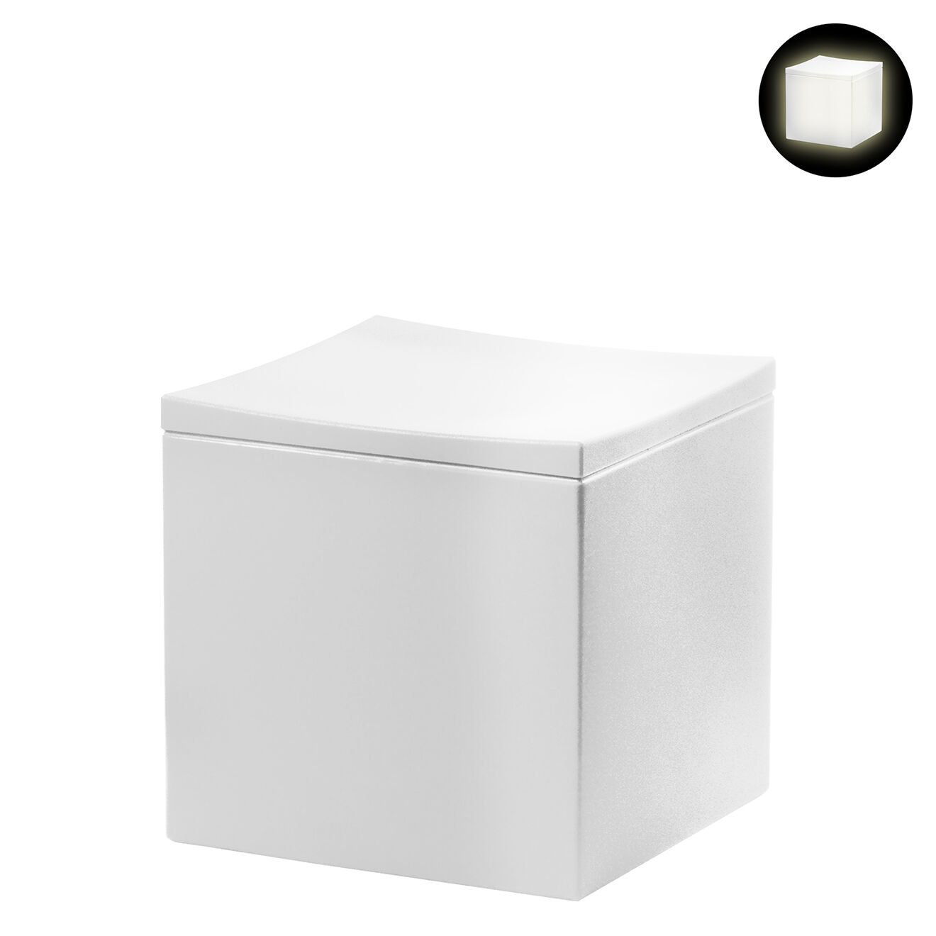 Serralunga Pouf salon lumineux  design par serralunga beige - 37x36x37 cm