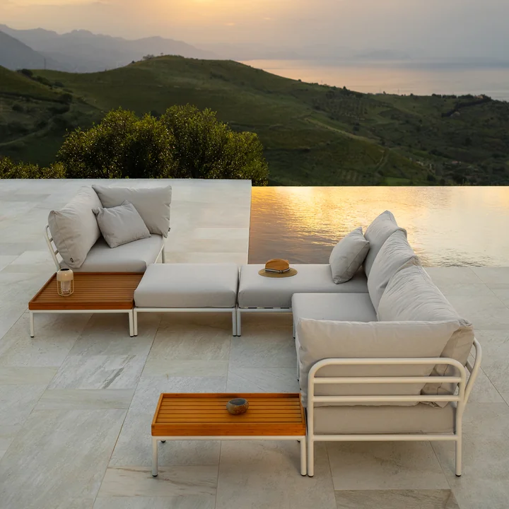 HOUE - Level 2 Sofa, rechts, dark grey / alpine