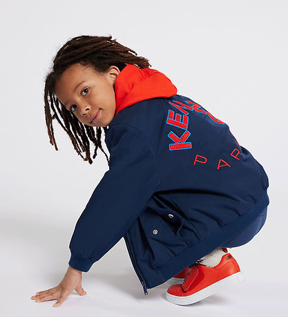 Kenzo Jakke - Navy m. R?d