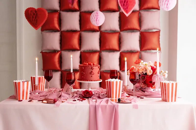 Rood Roze Popcorn Bakjes 15,5cm