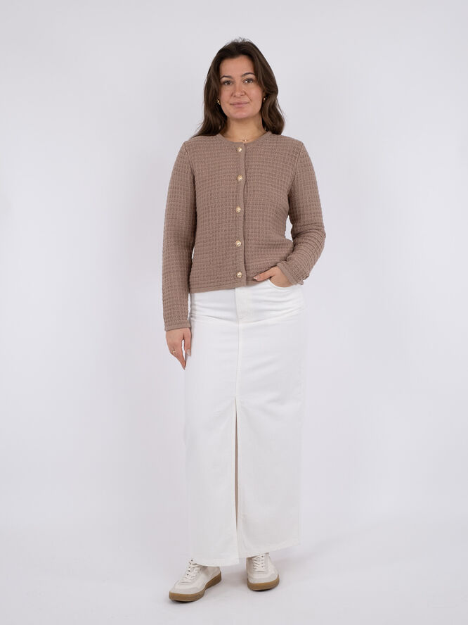 Neo Noir Limone Knit Jacket Taupe