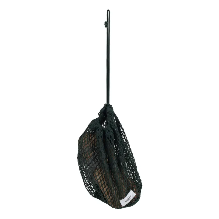 The Organic Company Sac filet en coton bio M | Vert foncé
