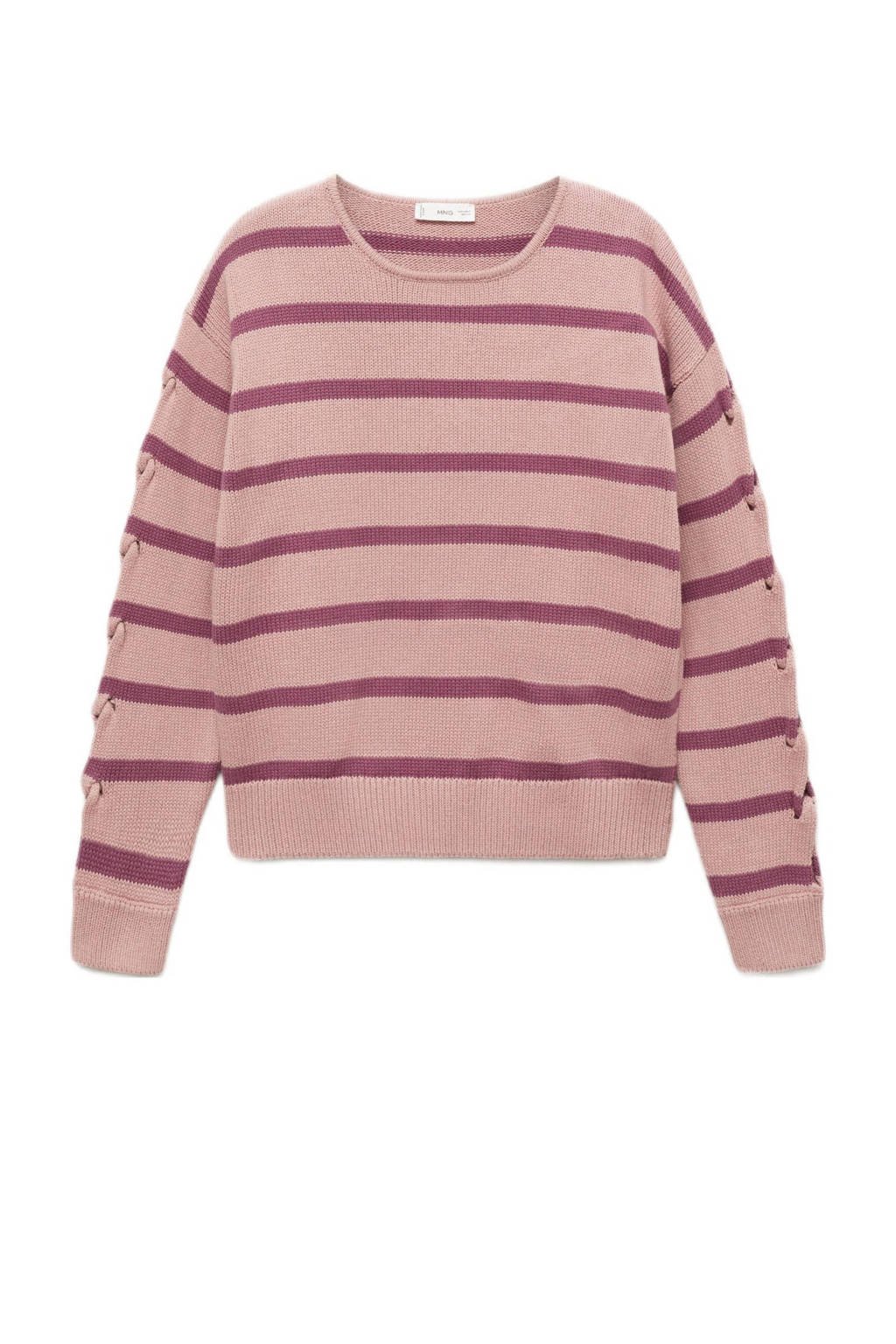 MANGO TEEN trui roze fijn gebreid