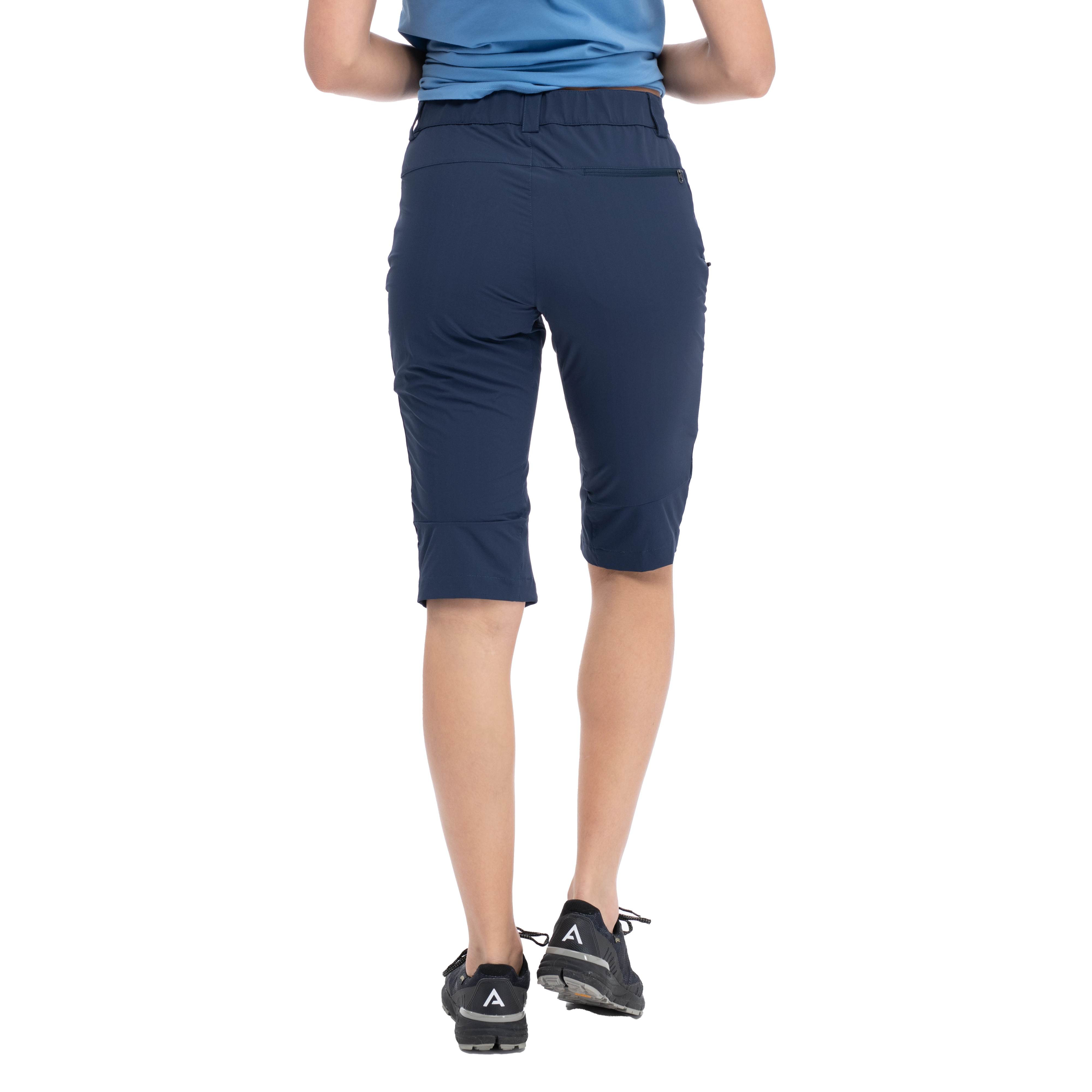 Vandre Light Softshell Long Shorts Women Navy