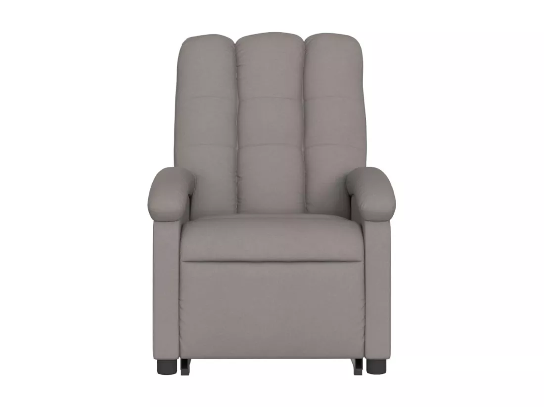 Fauteuil inclinable massant électrique Taupe Tissu