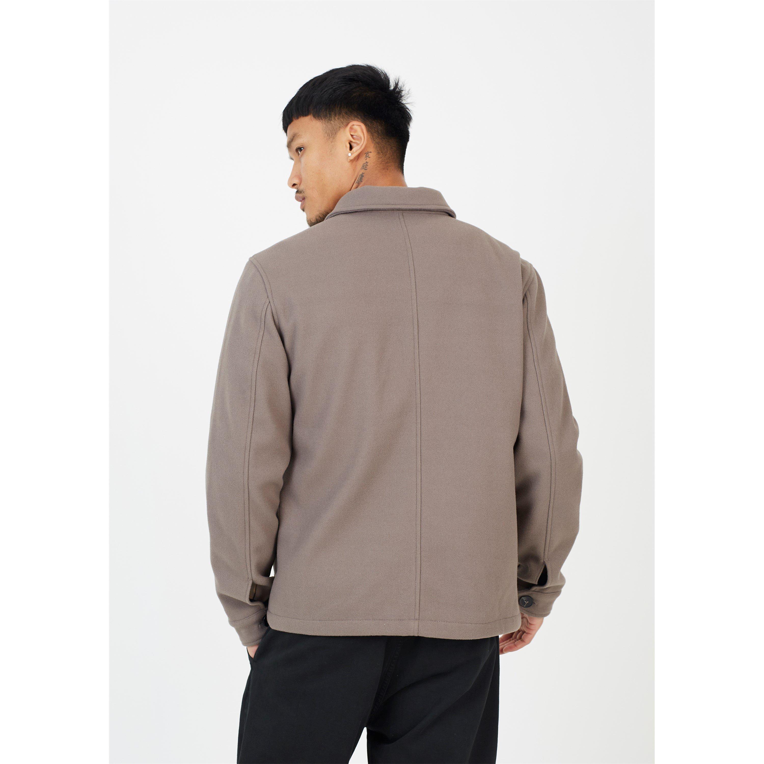 Brave Soul Four Pocket Faux Wool Shacket