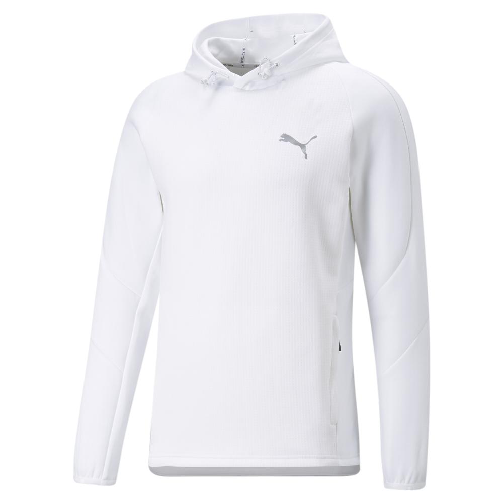 Puma Sweat à Capuche Blanc Homme Puma Evostripe
