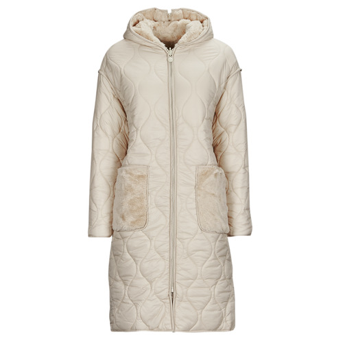 Derhy - FAUSTINE PARKA REVERSIBLE - Beige