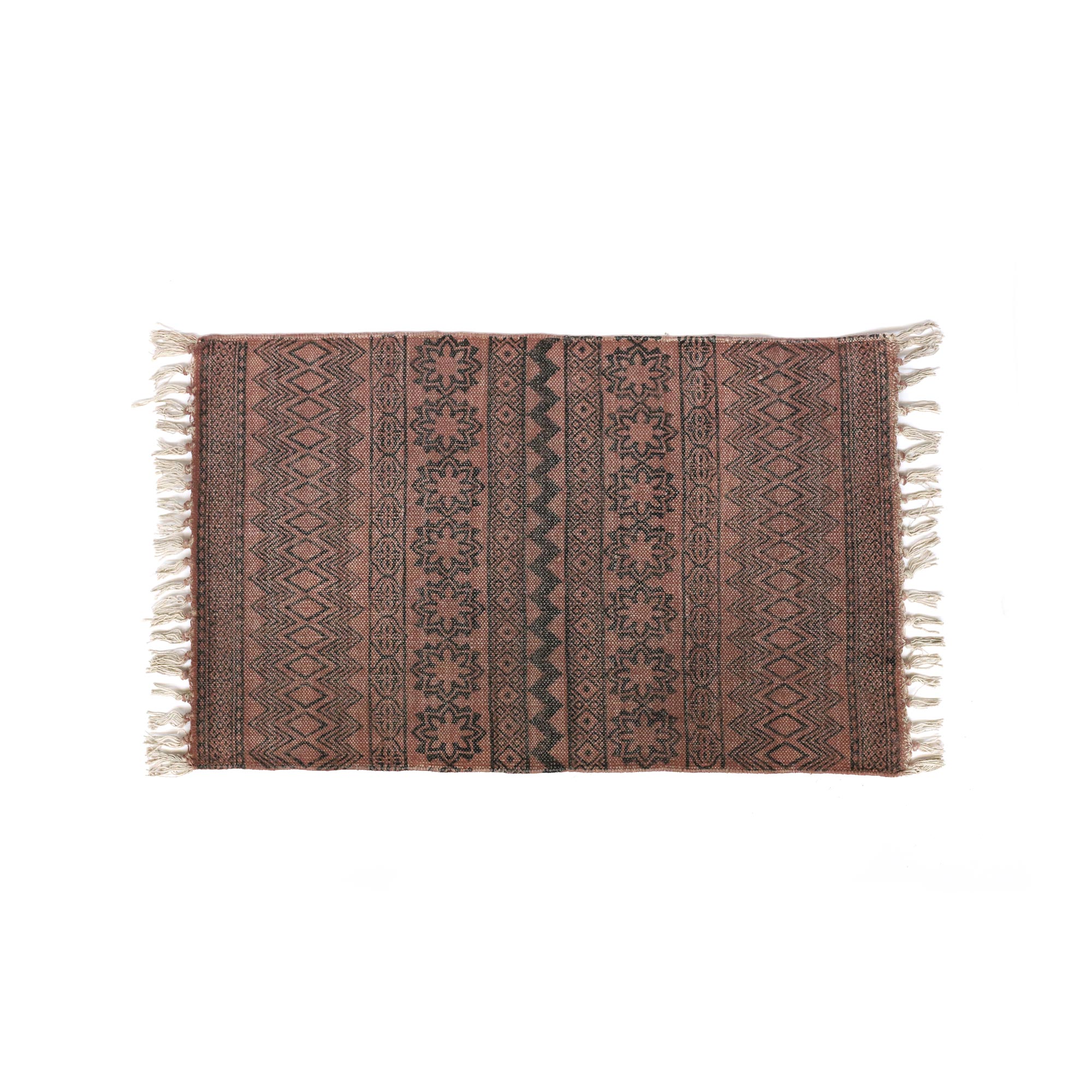 Mini-Rug 'Arjun', handbedruckt, B 90 cm, L 60 cm von fischer's lagerhaus
