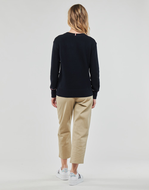 Tommy Hilfiger - GLOBAL STP V-NK SWEATER - Marine