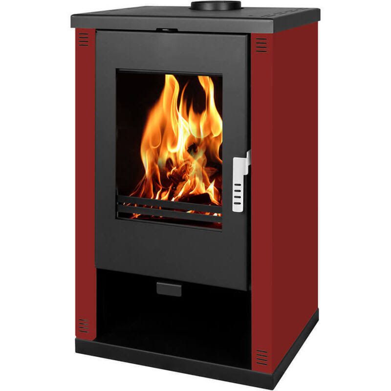 Holzofen Verso Theia – 9 kW Seitenwände und zeitgenössisches Design – Energieklasse A