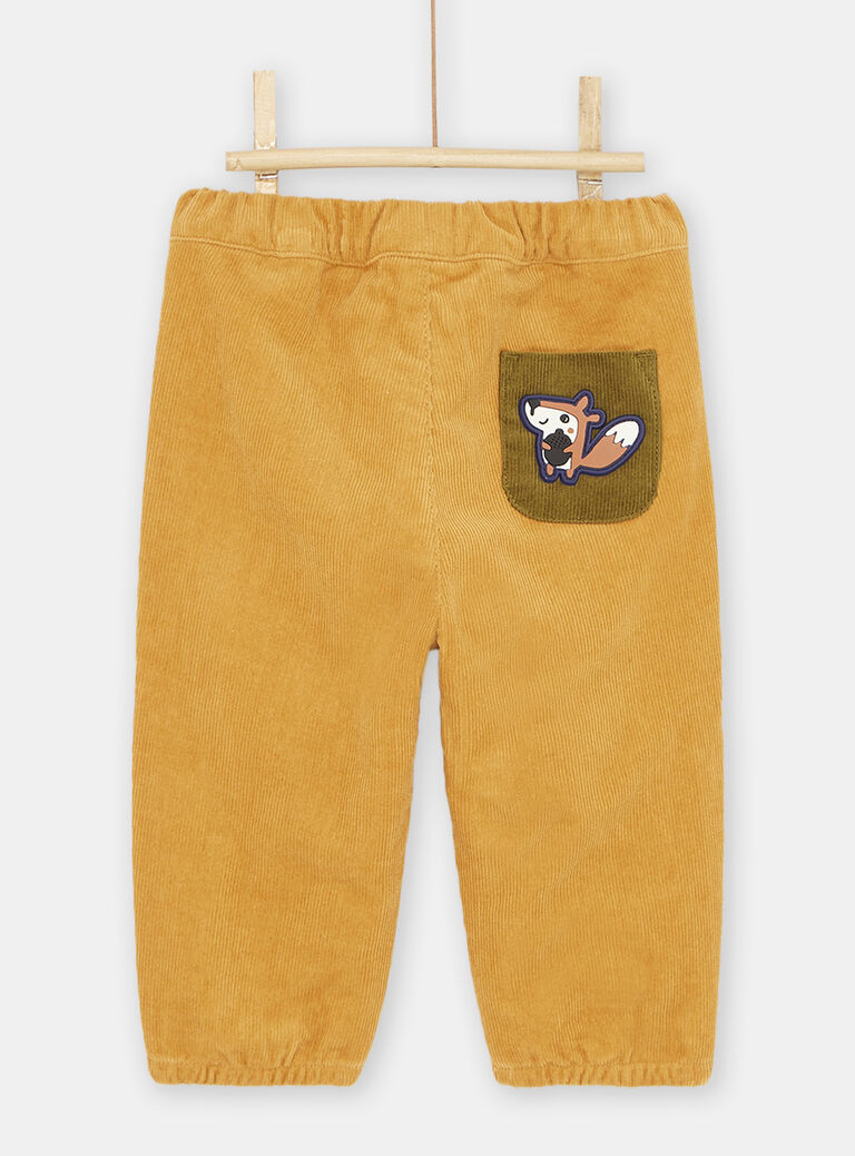 Pantalon en velours miel bébé garçon