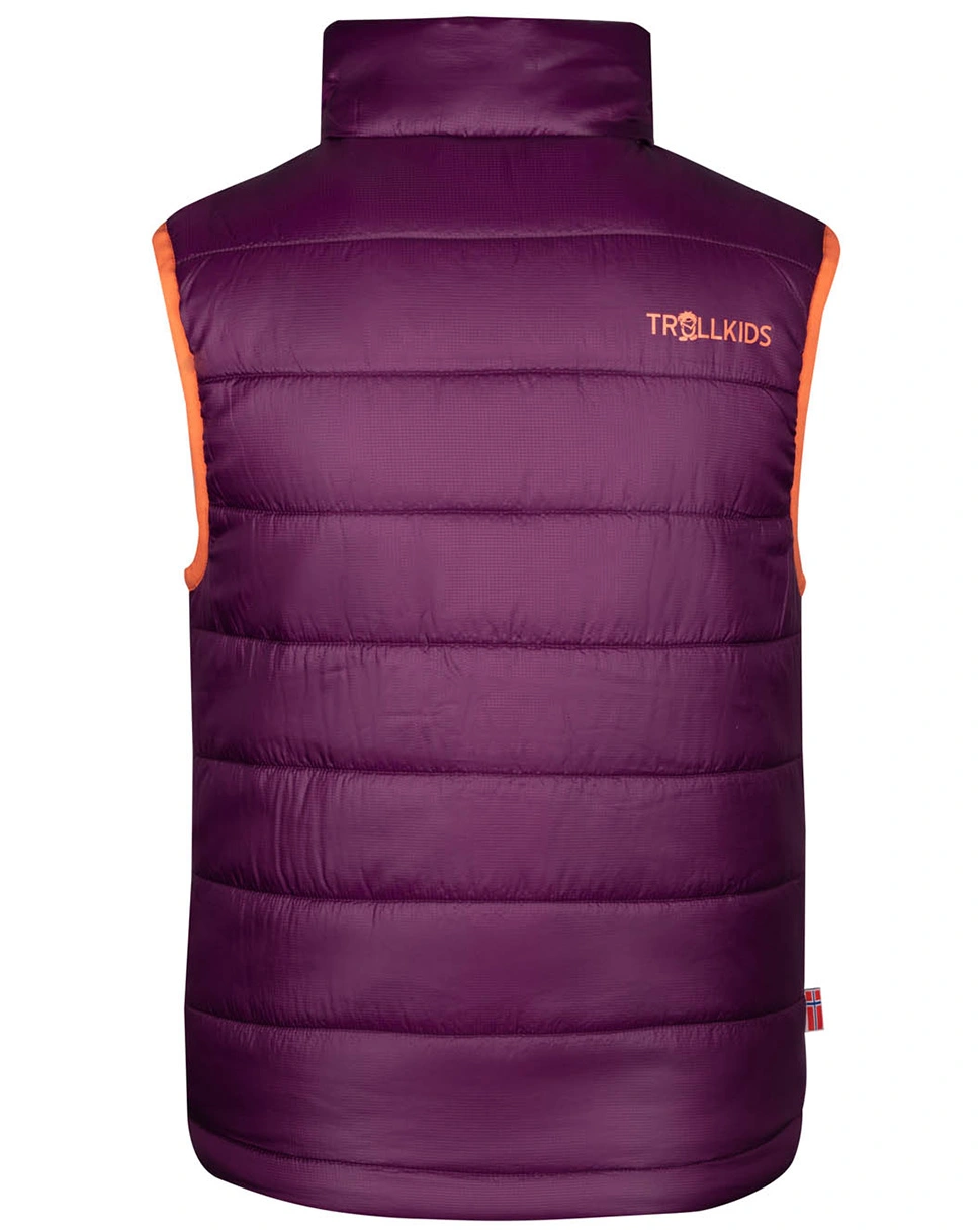 Stepp-Weste TRONDHEIM in mulberry/peach