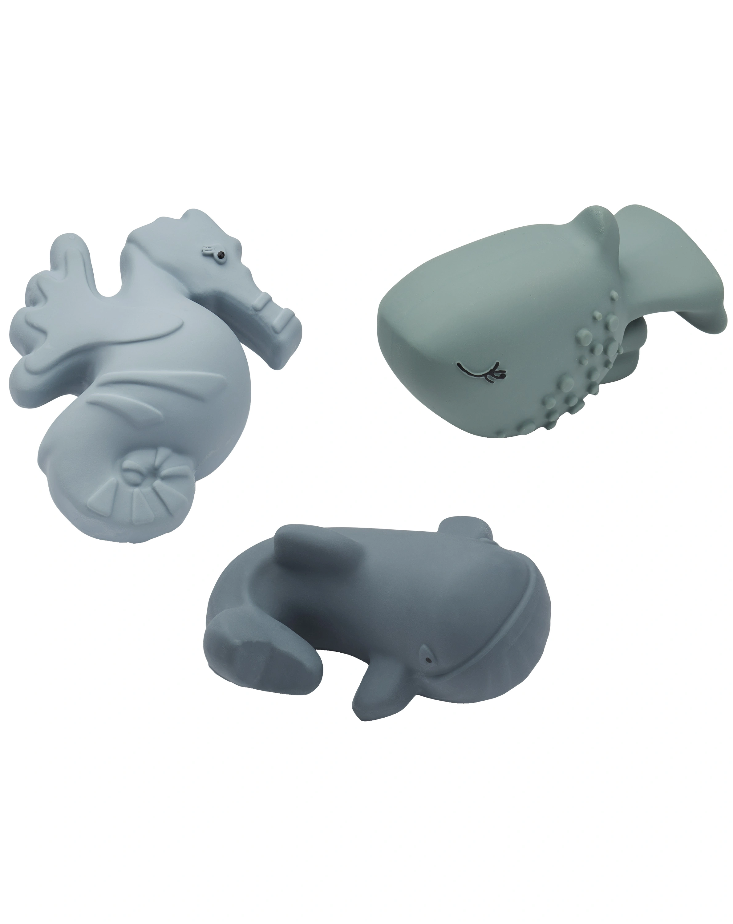 Badewannenspielzeug NORI SEA CREATURE 3er-Set in whale blue
