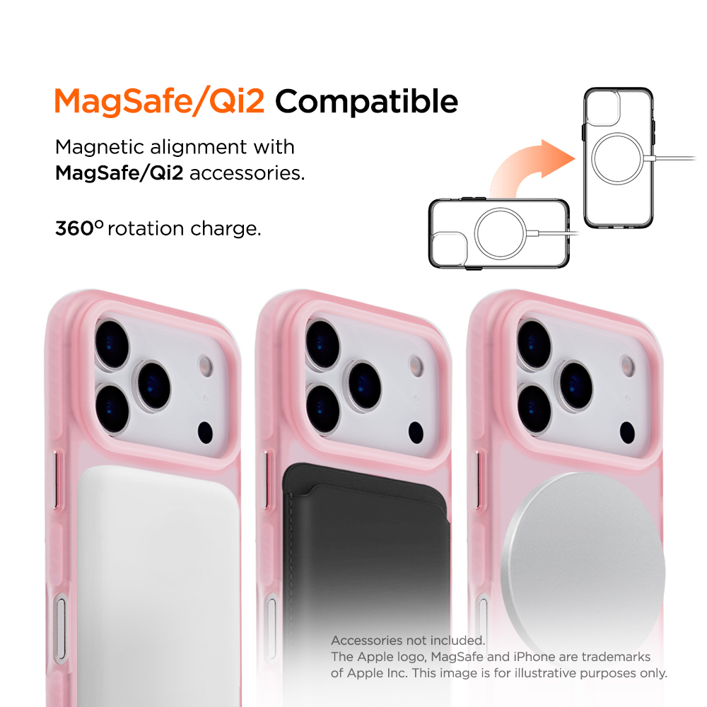 iPhone 17 Pro MagSafe Blizzard Case GRS Schutzhülle aus Recycelten Materialien (EGCA00918) - Pink