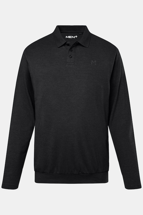 Men+ Poloshirt, Bauchfit, Basic, Piqué, Langarm, bis 8 XL