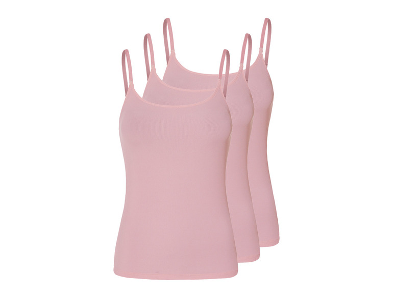 3 stuks dames geribde tops