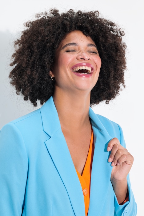 Blazer, Straight Oversized, farbiges Futter
