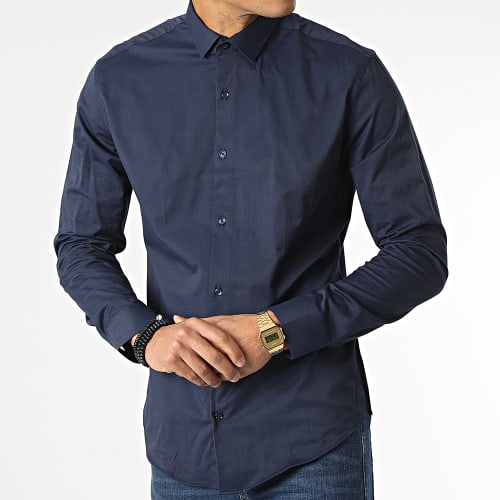 Chemise Manches Longues Y3687 Bleu Marine
