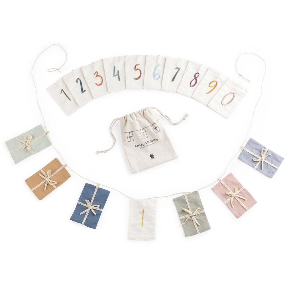 Køb Sebra Birthday Bunting Gifts Numbers