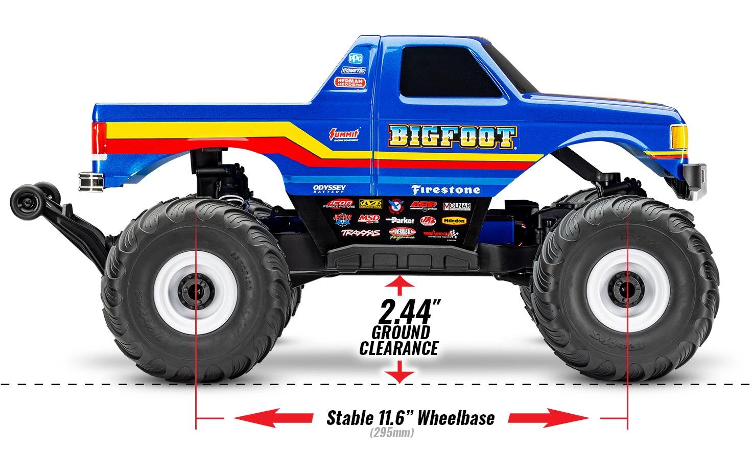 Monster Truck Bigfoot BL-2s ARTR, 1:10<br>4 x 4 Monster Truck mit Brushless Motor