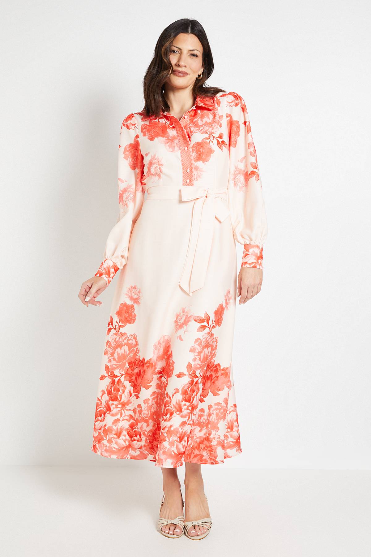 Wallis Robe Chemise Western Florale D'été