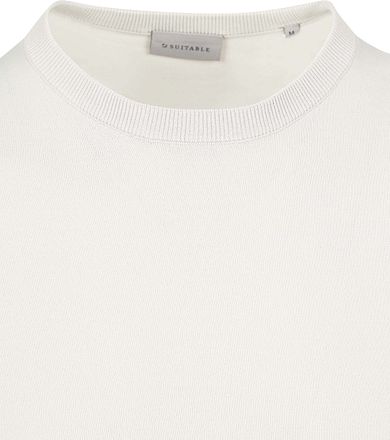 Suitable Knitted T-shirt Wap Ecru SPE25108WA35ST-920 kopen