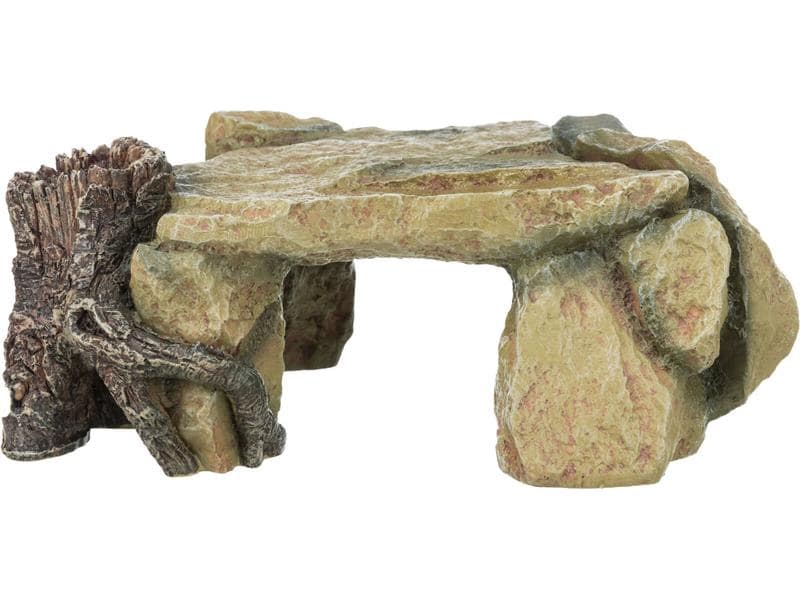 Trixie Höhle Felsplateau mit Baumstamm 25 cm Höhle zur Gestaltung von Versteck- und Rückzugsmöglichkeiten