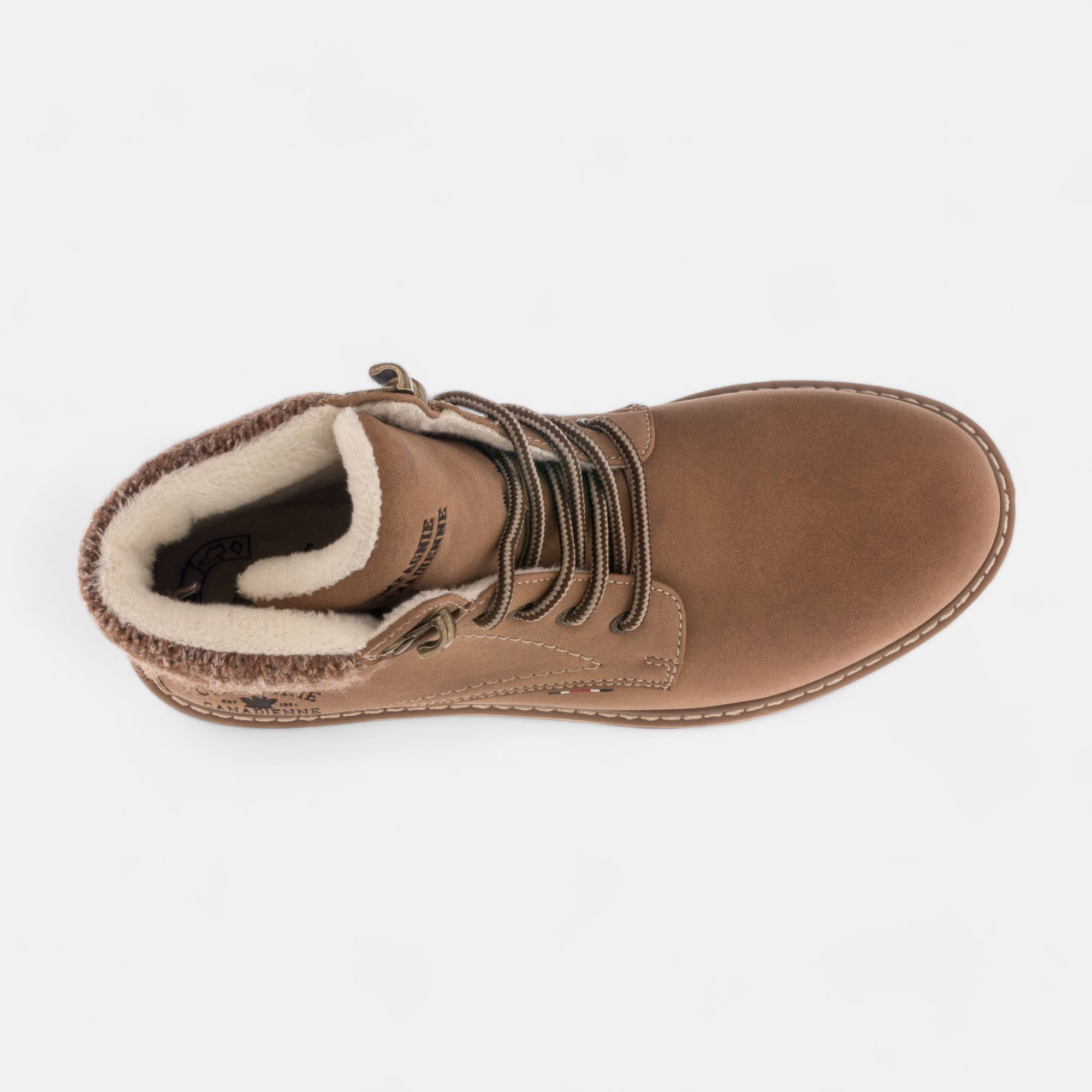 Bottines à lacets Femme taupe