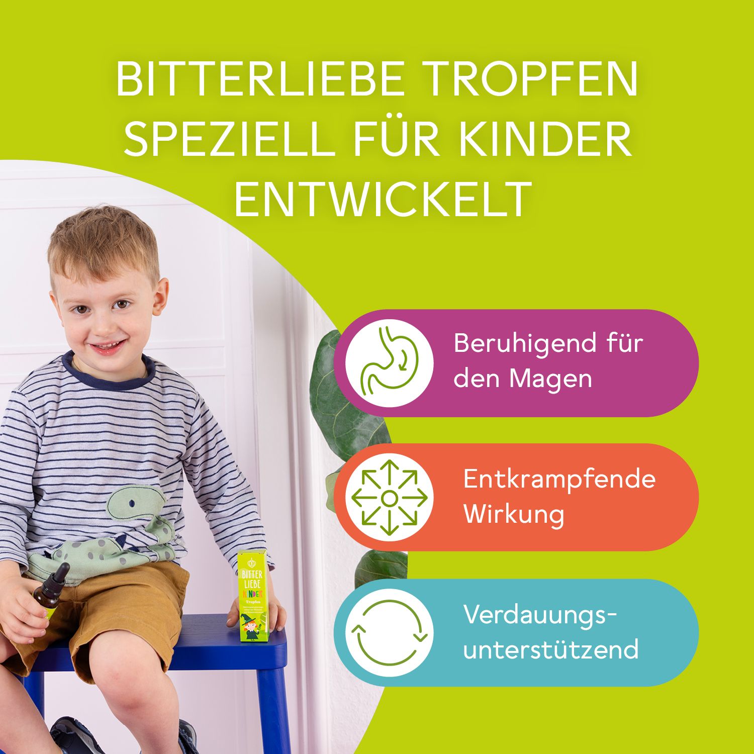 BitterLiebe Kinder Tropfen - kinderfreundliche Bittertropfen