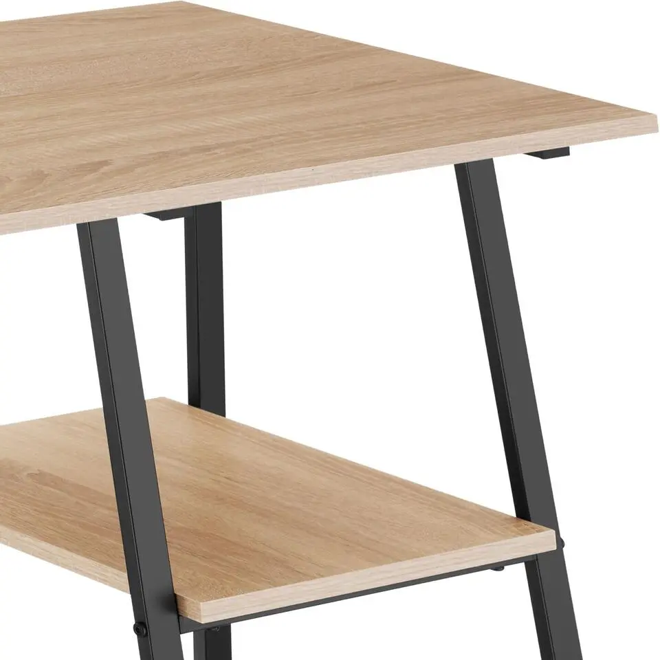 tectake Bureau Paisley 120x50x73,5cm, Industrieel Licht Hout, Eiken Sonoma