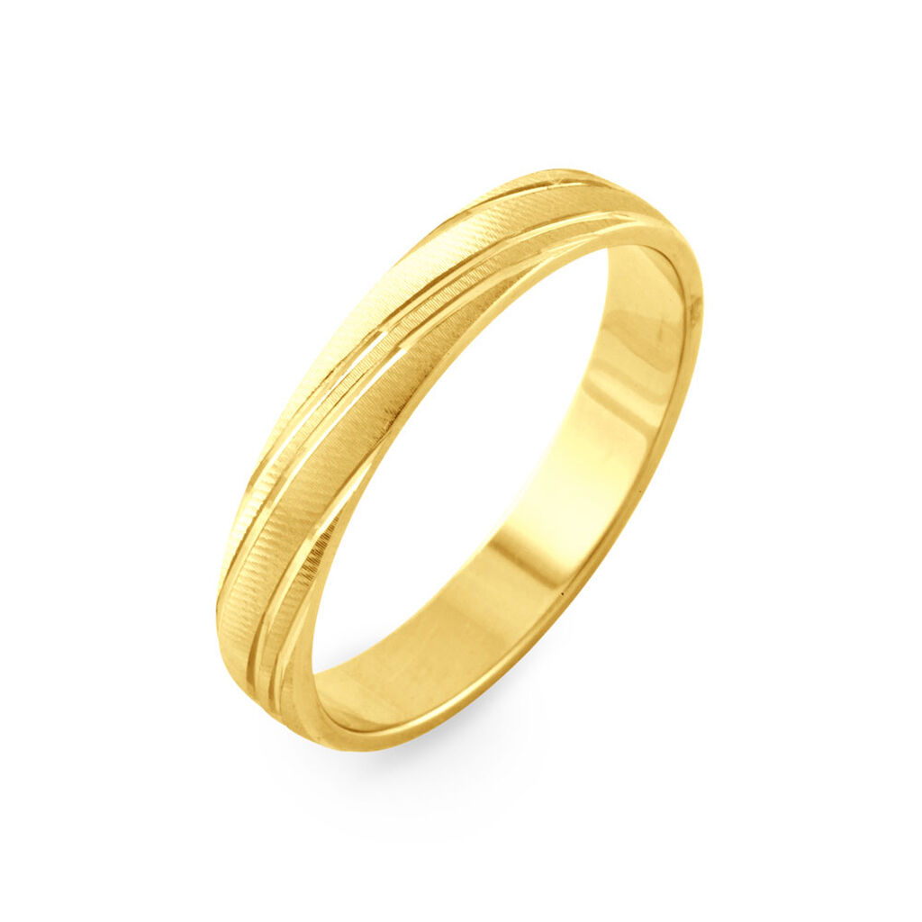 Alliance Eros Brossee Ruban Plat Or Jaune