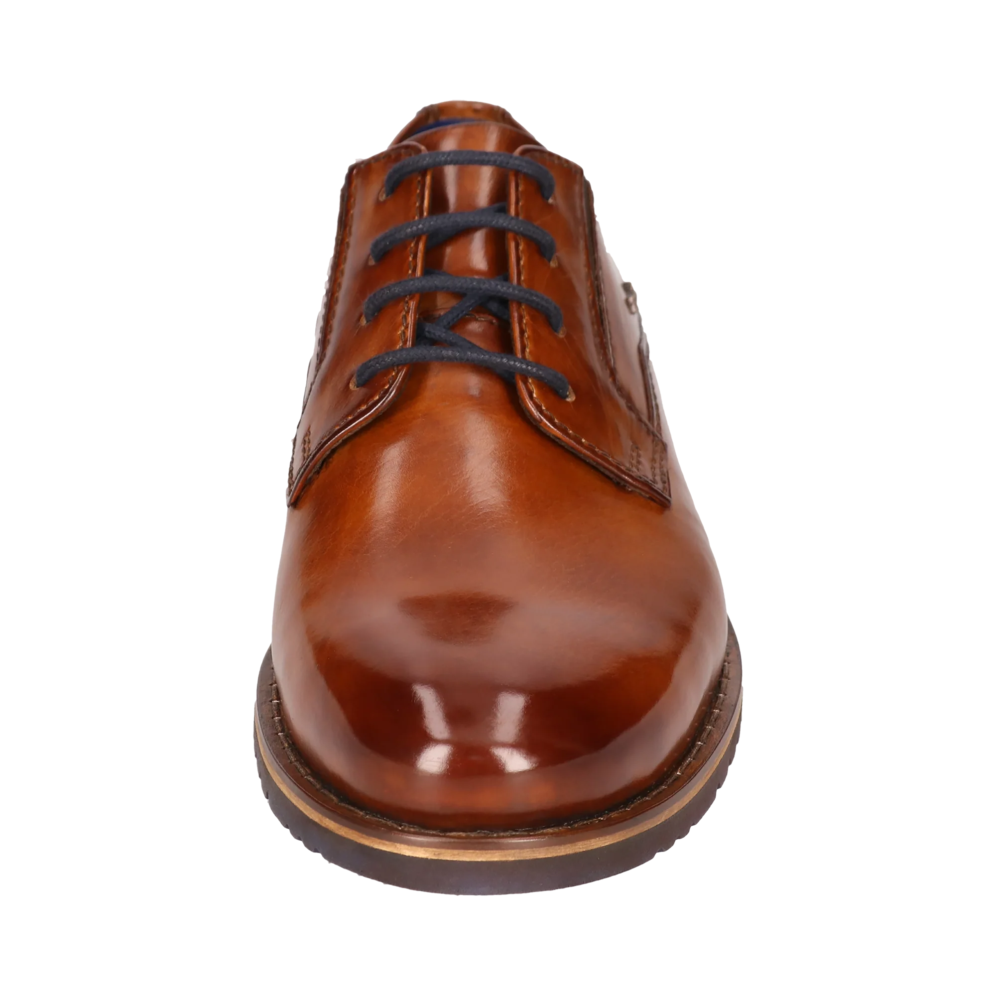 Leder Business Schnürer cognac