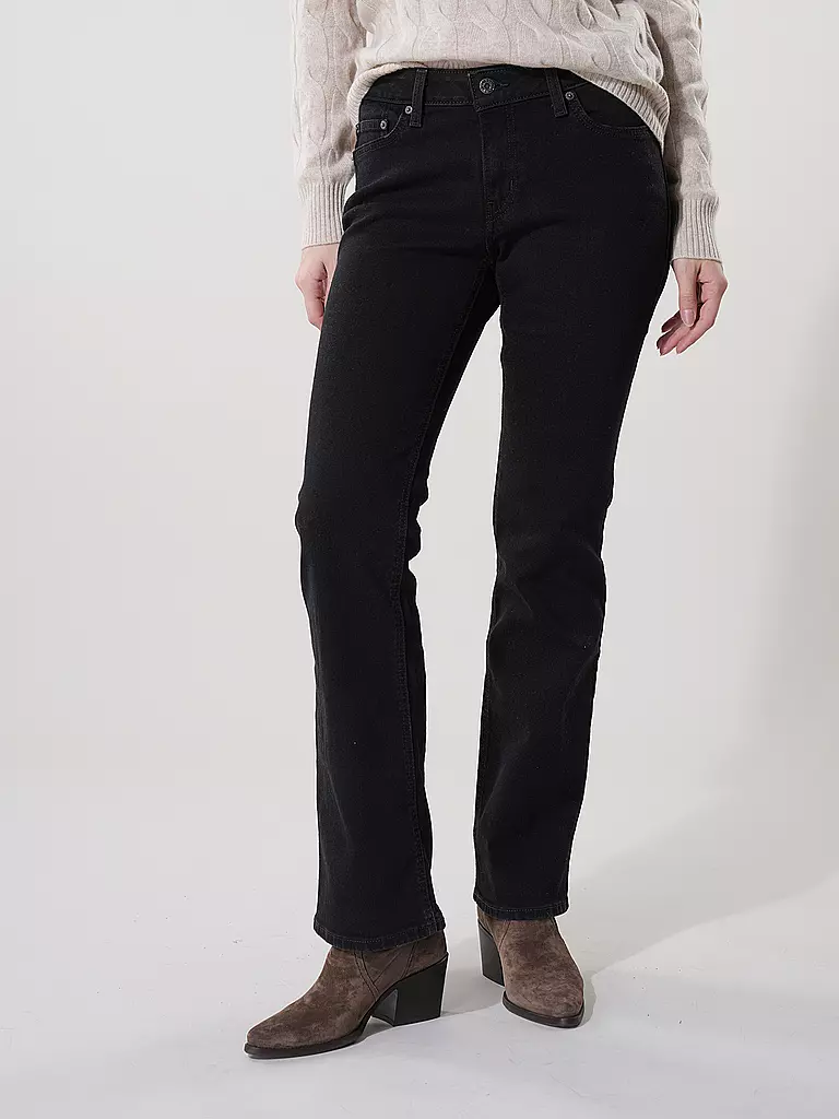 LEVI'S® Jeans Bootcut Fit SUPERLOW schwarz