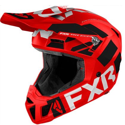 Casque cross FXR CLUTCH EVO LE RED/WHITE/BLACK 2022 - Rouge / Noir