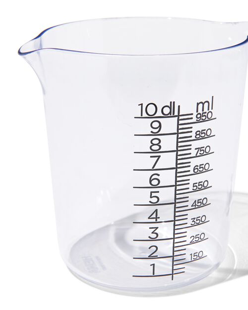 gobelet gradué 1L plastique transparent