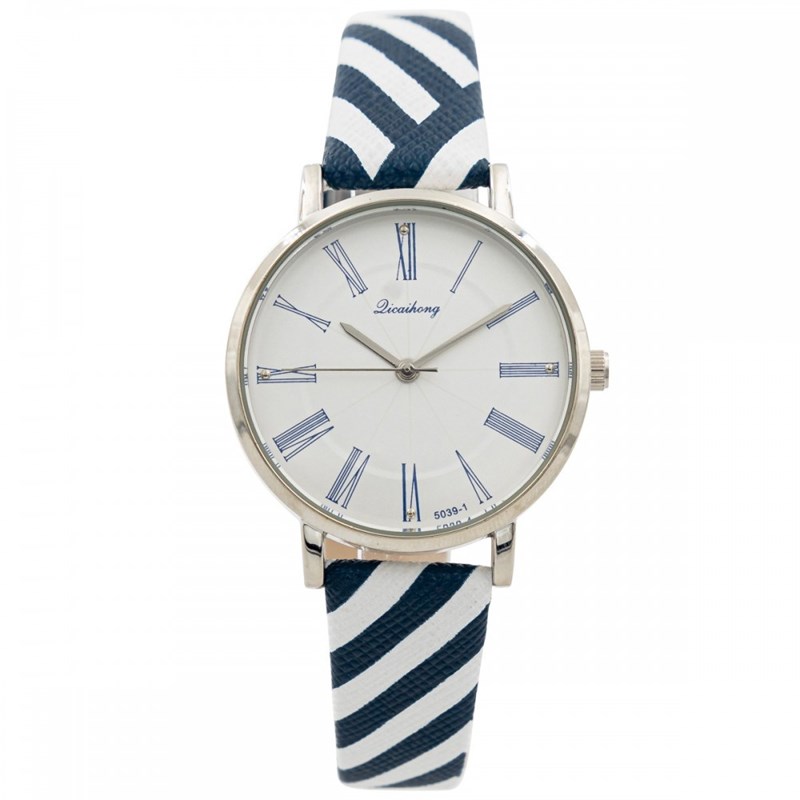 Montre Femme CHTIME bracelet Cuir Bleu