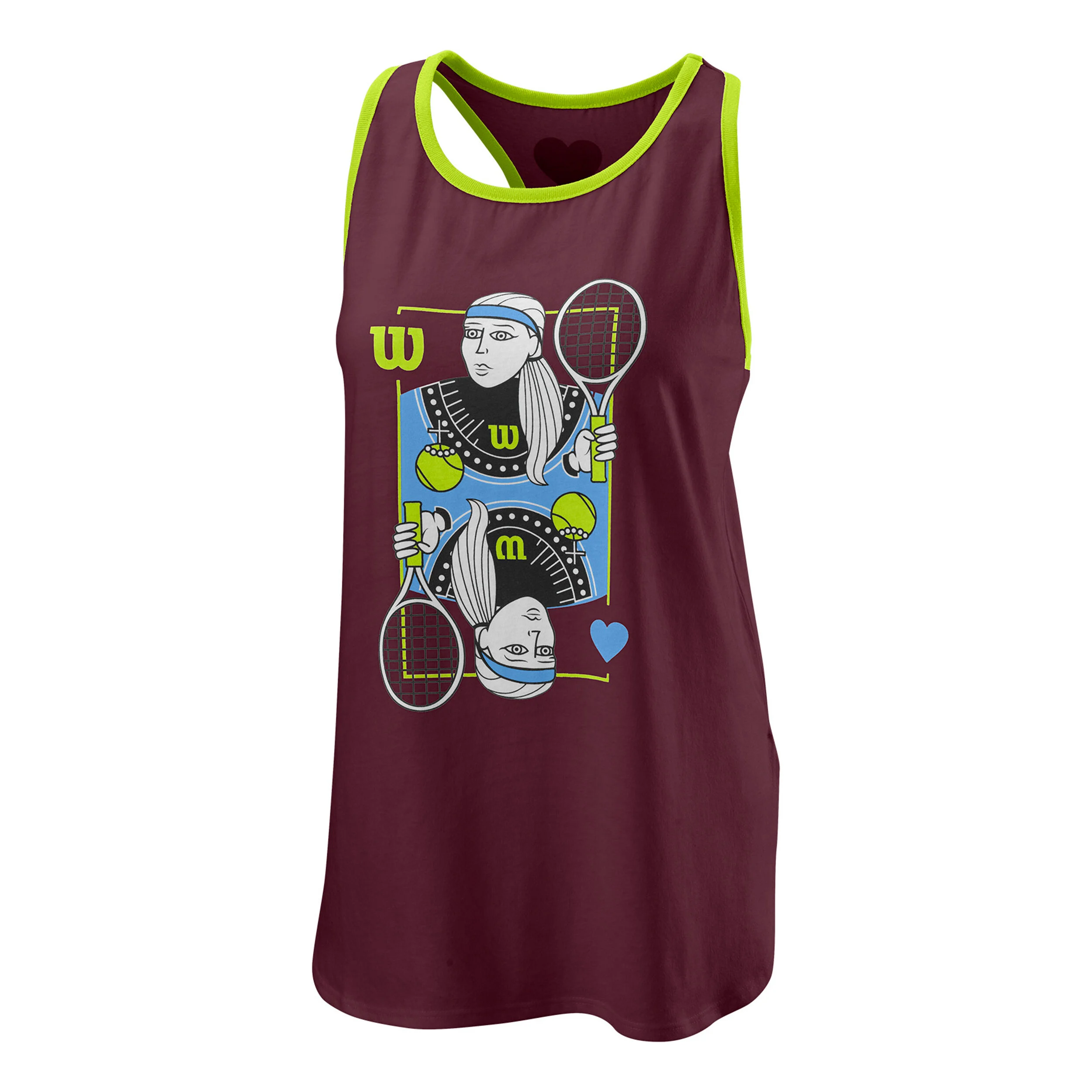 Wilson Queen Tech Débardeur Tank Top Femmes - Rouge Vin