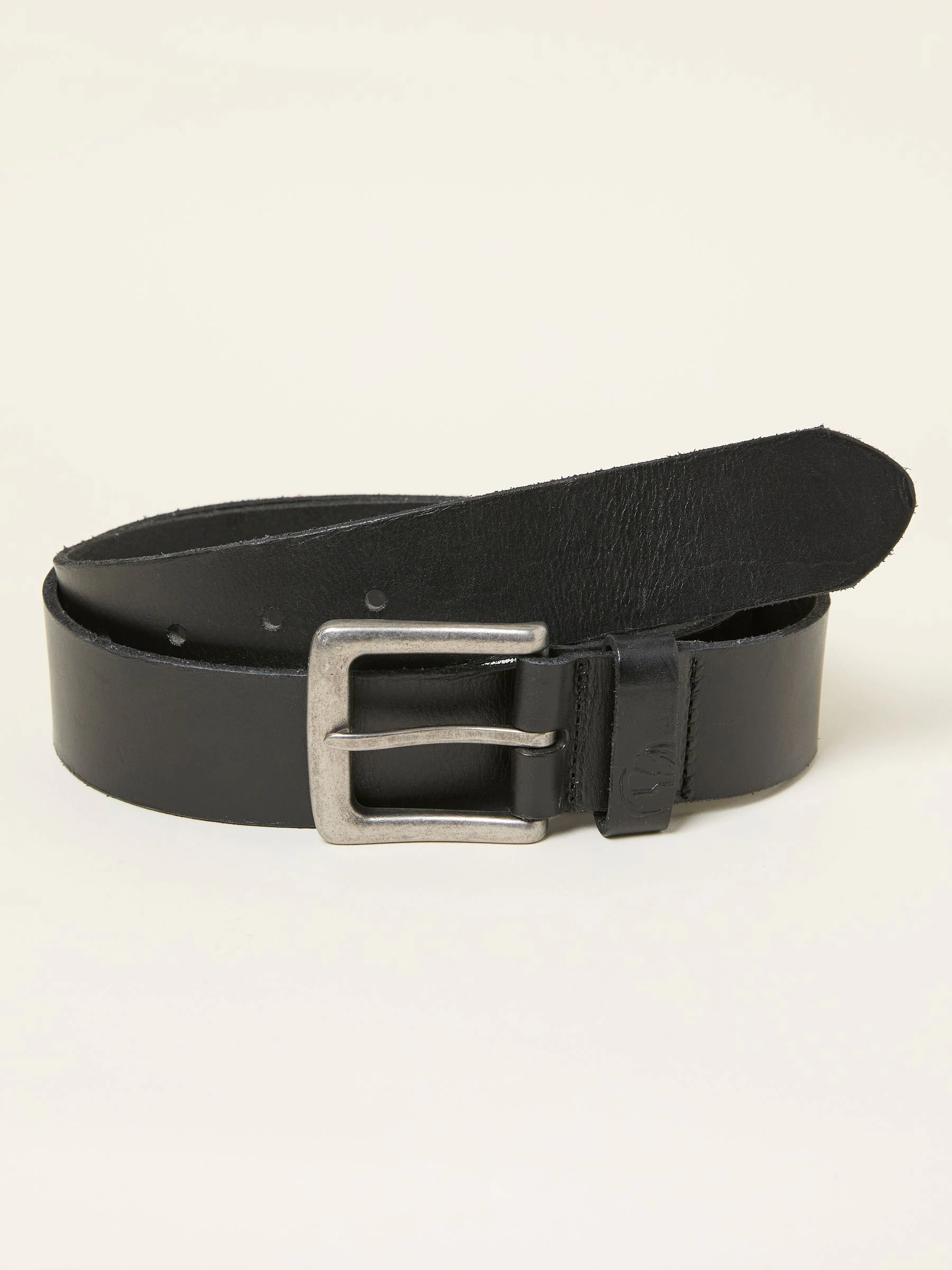 Zwart - Plain Leather Belt