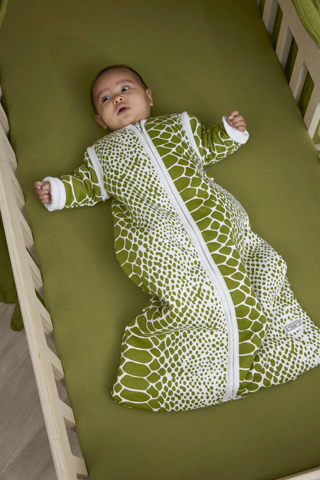 Perfectbaby slaapzak met afritsbare mouw Snake avocado