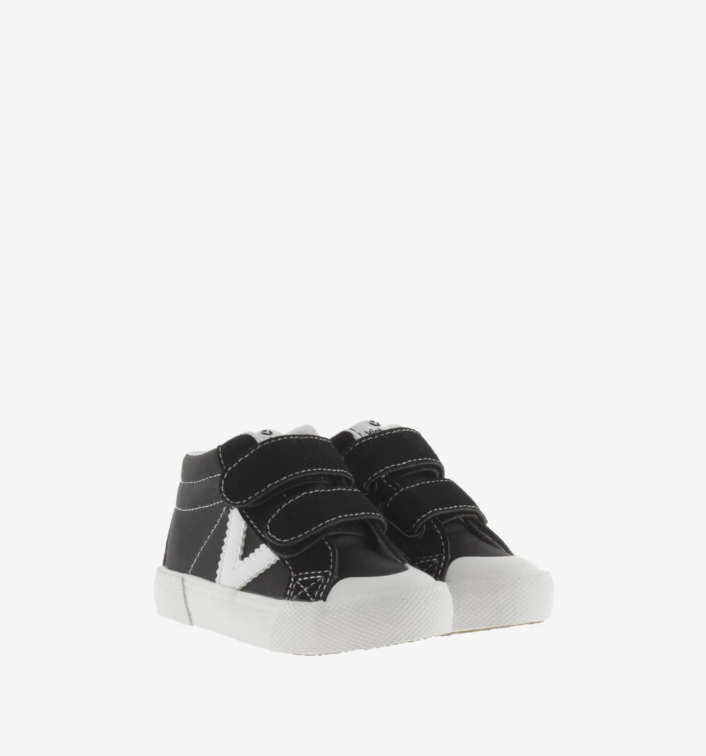 TRIBU FAUX LEATHER STRAP MID BOOTNEGRO
