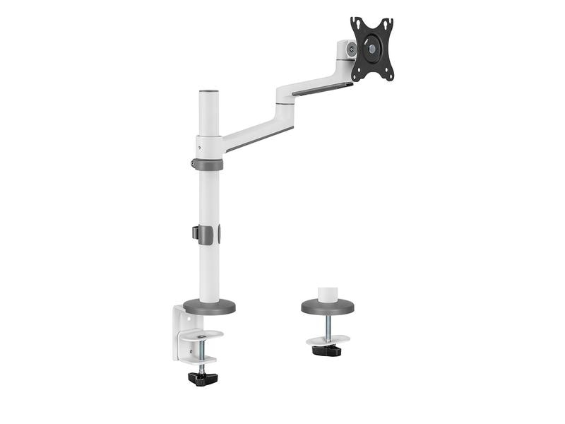 NEOMOUNTS Tischhalterung DS60-425WH1 bis 8 kg – Weiss Full-Motion-Tischhalterung für 17-27