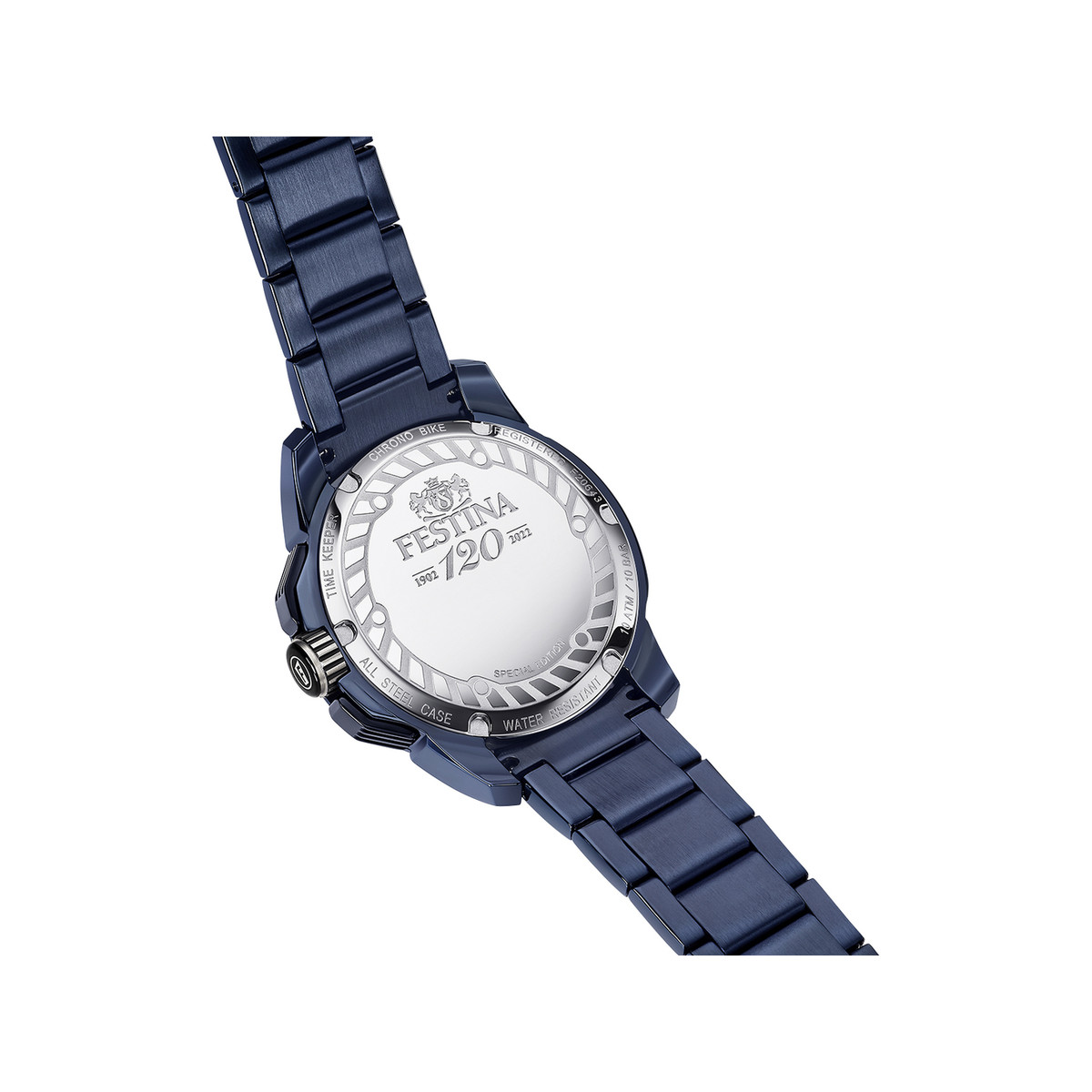 Montre FESTINA Chornobike homme chronographe bracelet acier bleu