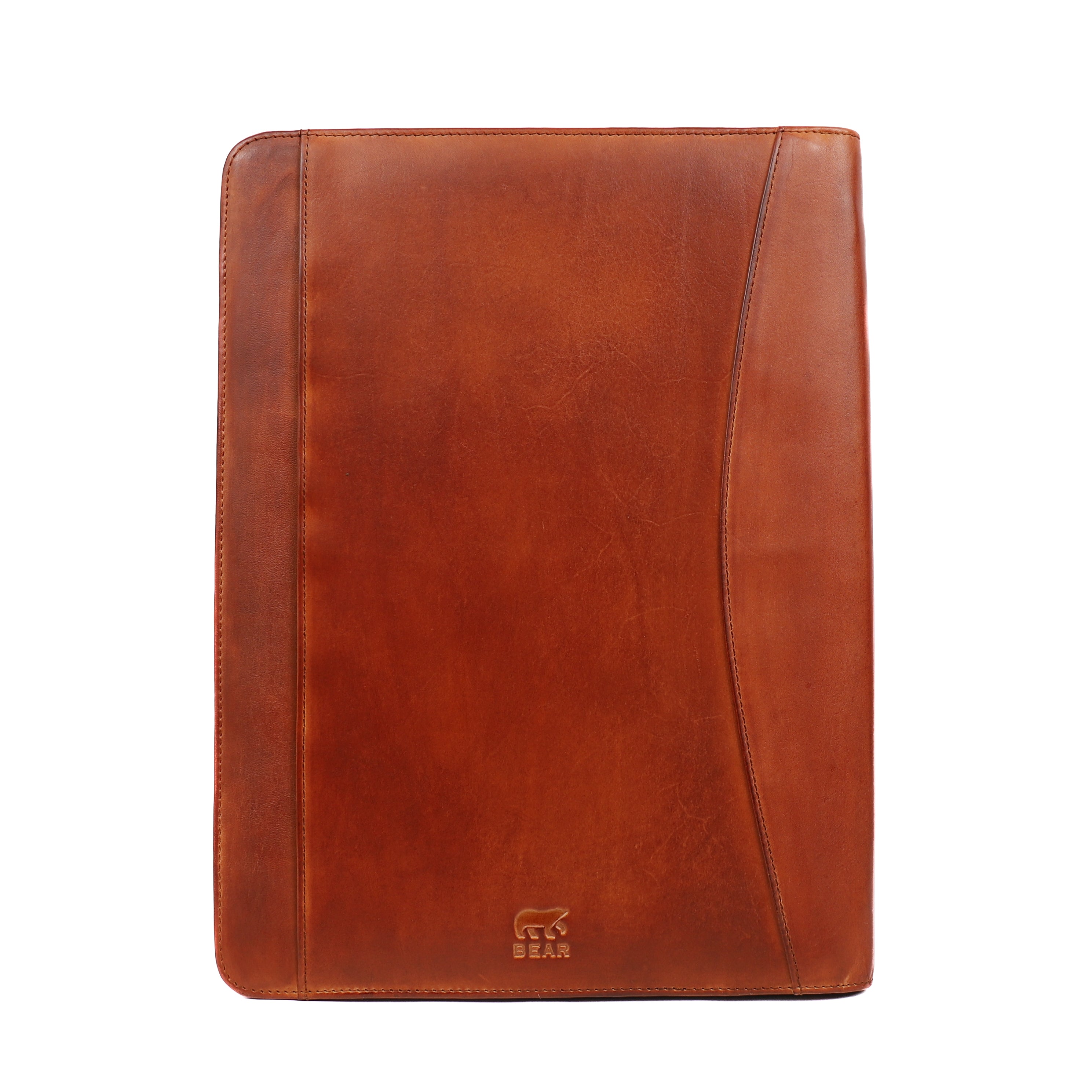Schrijfmap 'Jos' cognac Cognac