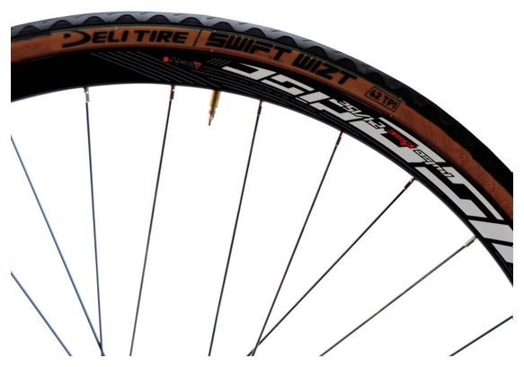 Pneu route 700x28 ts Deli swift wizt noir/marron tan s-601 (28-622)