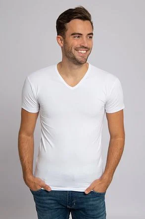 Alan Red Oklahoma T-shirt Stretch Wit (3pack) 6681/3P/01 Oklahoma T-Shirt White kopen