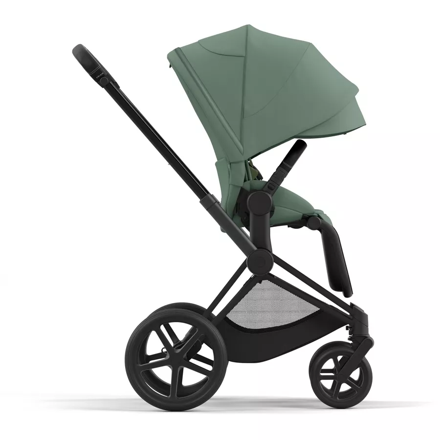 cybex PLATINUM Kombikinderwagen New Priam Priam Matt Black Leaf Green