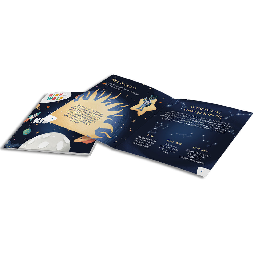 kidywolf kidystar planetarium met 6 discs - galaxy