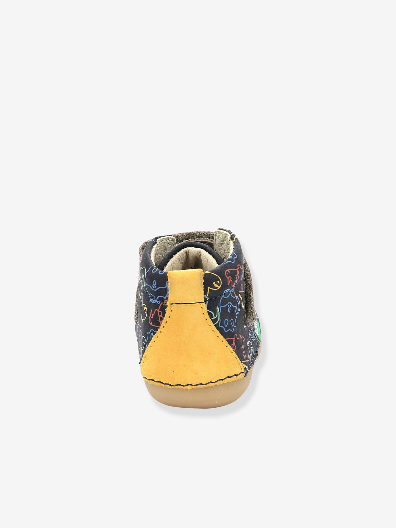 Sabio KICKERS® Botinhas de Couro para Bebê Primeiros Passos Tinta